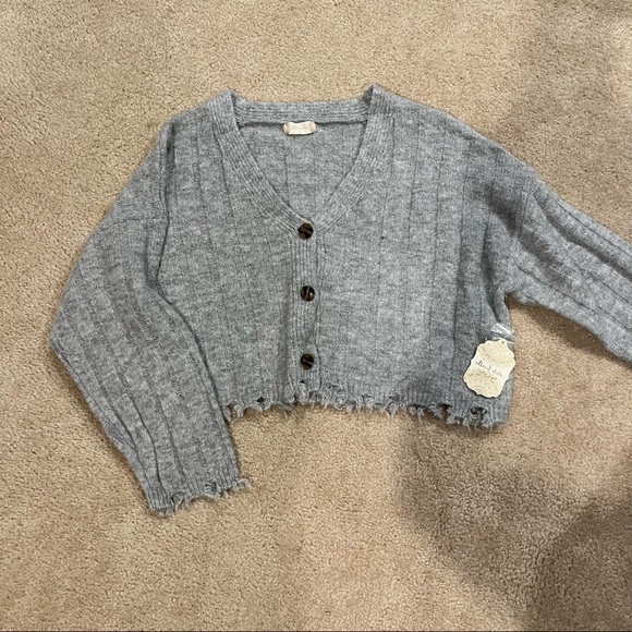 Altar'd State Sweaters - cropped distressed cardigan